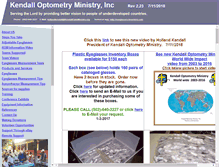 Tablet Screenshot of kendall-optometry-ministry.com